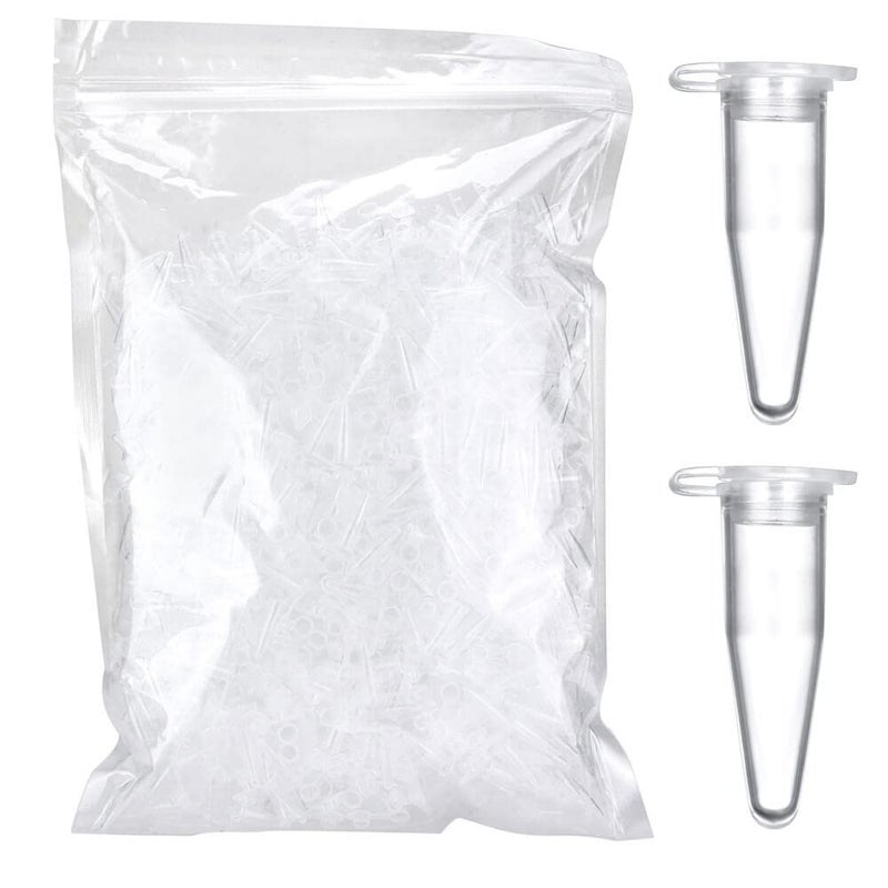 BKMAMLAB 0.2ml Microcentrifuge Tubes 1000 Pieces  EO Sterilized Plastic Small Vials with Caps for Sample Storage Without Leakage(1000) - Image 1